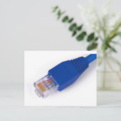 Carte Postale rj45 - connecteur réseau d'ordinateur (Debout devant)