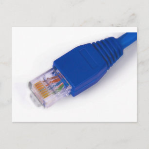 Carte Postale rj45 - connecteur réseau d'ordinateur
