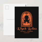 Carte Postale R'lyeh Relics Antiquités d'Innsmouth (Devant / Derrière)