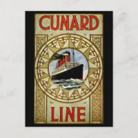 RMS Berengaria Cunard Line Linge Vintage de luxe