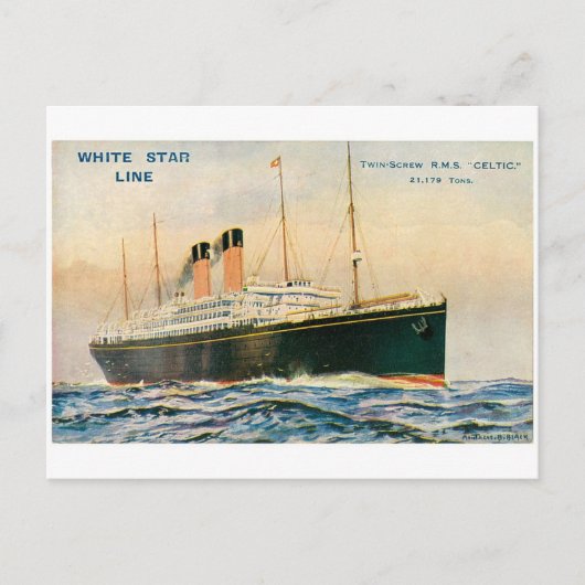 Carte Postale RMS Celtic (Devant)