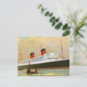 Carte Postale RMS Mauretainia (Debout devant)