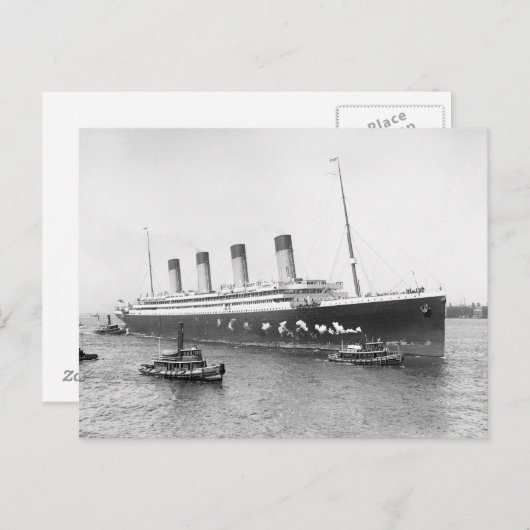 Carte Postale RMS Olympic, 1911 (Devant / Derrière)