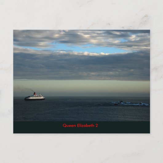 Carte Postale RMS Queen Elizabeth 2 (Devant)