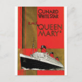 Carte Postale RMS Queen Mary (Devant)