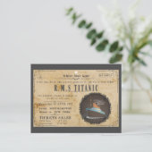 CARTE POSTALE RMS TITANIC BOARING PUBLICATION (Debout devant)