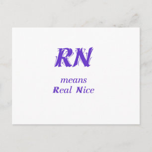 Carte Postale RN en violet