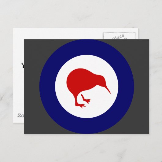 Carte Postale Rnzaf roundel, Nouvelle-Zélande (Devant / Derrière)