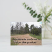 Carte postale Road Home (Debout devant)