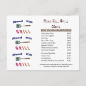 Carte Postale Road Kill Grill (Devant)