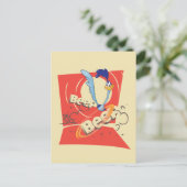 Carte Postale ROAD RUNNER™ BEEP!™ Graphique du coucher de soleil (Debout devant)