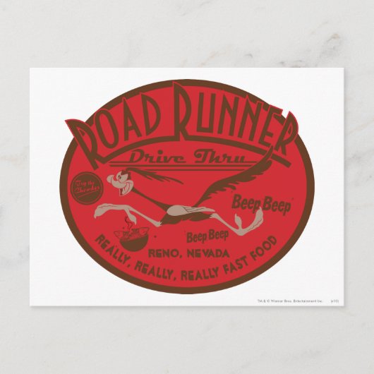 Carte Postale ROAD RUNNER™ Drive Thru 2 (Devant)
