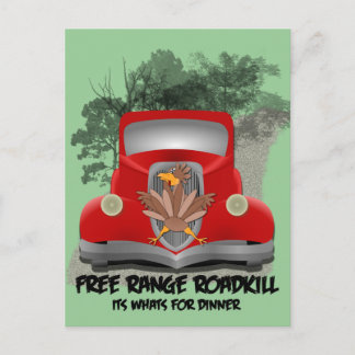 Carte Postale Roadkill for Dinner Recipe Card