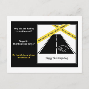 Carte postale Roadkill Thanksgiving