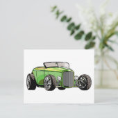 Carte Postale Roadster frais de hot rod (Debout devant)
