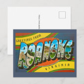 Carte Postale  Roanoke, VA Vintage  (Devant / Derrière)