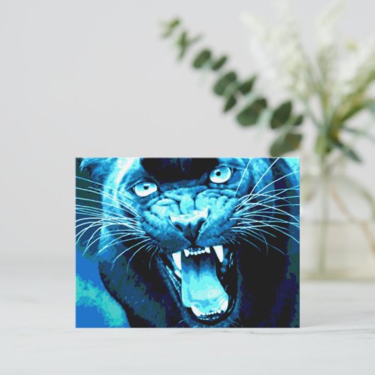 Carte Postale Roaring Jaguar (Debout devant)