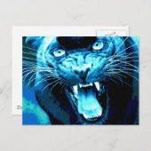 Carte Postale Roaring Jaguar (Devant / Derrière)