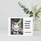 Carte Postale Rob Ford Crack maire "Je suis sincèrement sincère" (Debout devant)