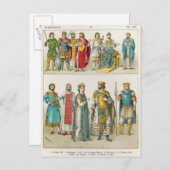 Carte Postale Robe à la Cour Byzantine (Devant / Derrière)