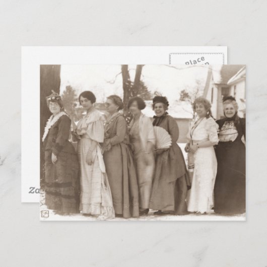 Carte Postale Robe à l'ancienne (Devant / Derrière)