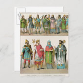 Carte Postale Robe anglo-saxonne (Devant / Derrière)