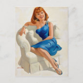 Carte Postale Robe bleue (Devant)