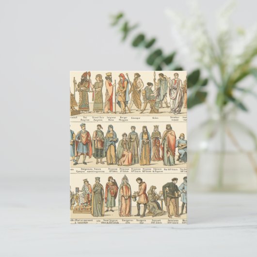 Carte Postale Robe civile historique (Debout devant)