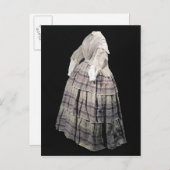 Carte Postale Robe Crinoline, 1850-60 (Devant / Derrière)