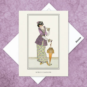 Carte Postale Robe de campagne Journal des Dames