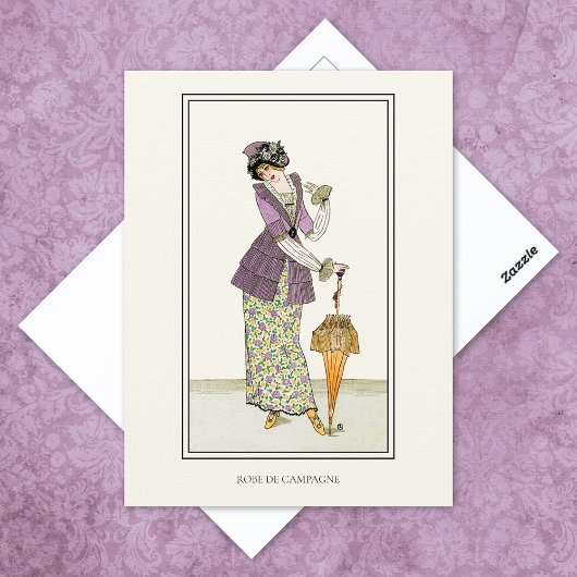 Carte Postale Robe de campagne Journal des Dames