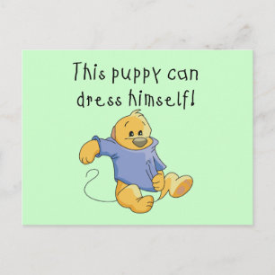 Carte Postale Robe de Chiot Habille Tshirts et cadeaux