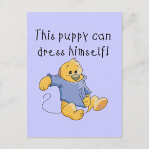 Carte Postale Robe de Chiot Habille Tshirts et cadeaux