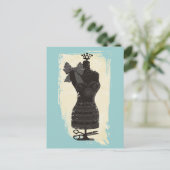 Carte Postale robe de couleur couture mannequin mannequin (Debout devant)