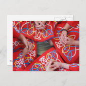 Carte postale robe de danse irlandaise (Devant / Derrière)