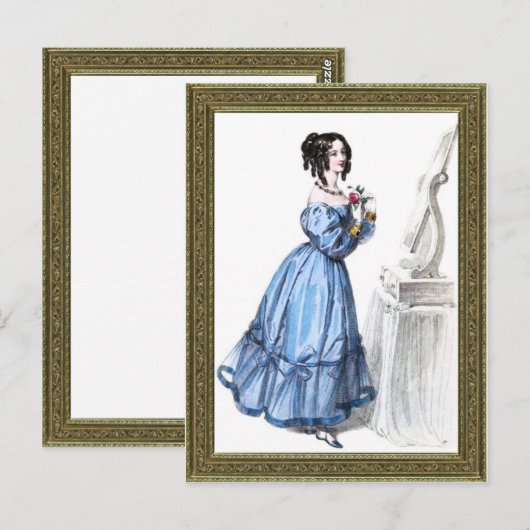 Carte Postale Robe de dîner Régence (Devant / Derrière)