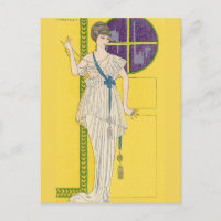 Robe de grande soirée à Satin par George Barbier