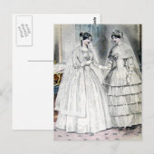 Carte Postale Robe de mariée Vintage Bride (Devant / Derrière)