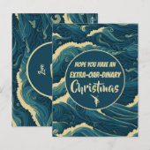 Carte Postale Robe de Noël personnalisée drôle (Devant / Derrière)