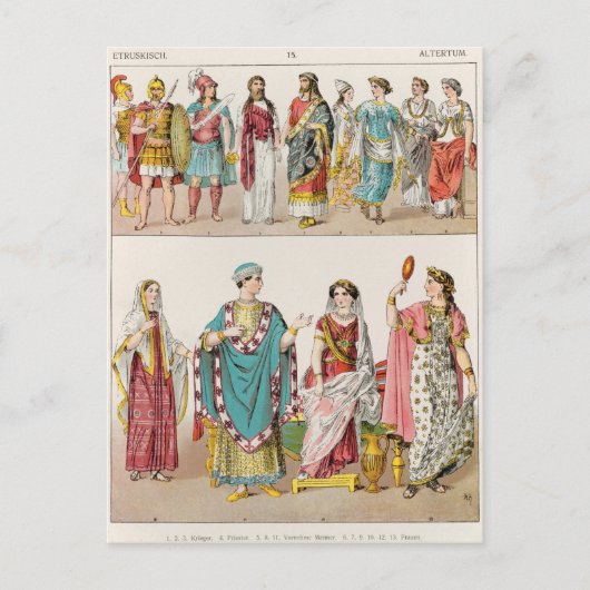 Carte Postale Robe étrusque (Devant)