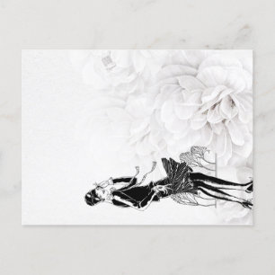 Carte Postale Robe Flapper des années 1920 au vent