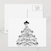 Carte Postale Robe mariage (Devant / Derrière)