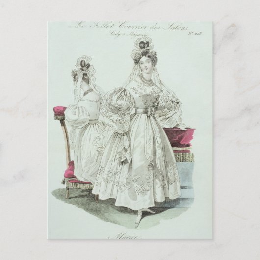 Carte Postale Robe mariage, Salons de Courrier "Le Follet" (Devant)