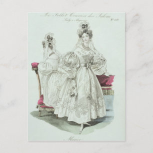 Carte Postale Robe mariage, Salons de Courrier "Le Follet"