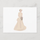 Carte Postale Robe Mariage victorienne (Devant)