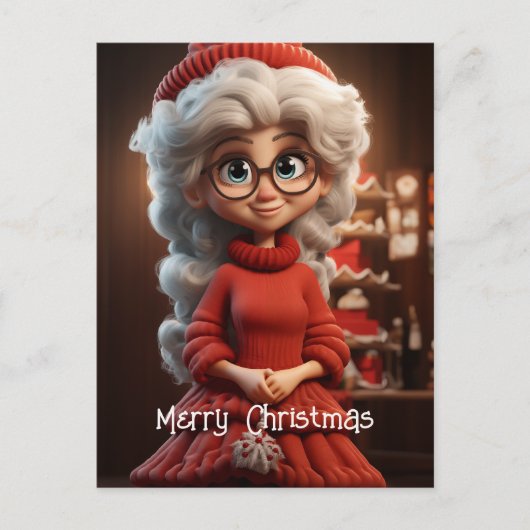 Carte Postale Robe Mme Claus Knit (Devant)