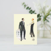 Carte Postale Robe parfaite pour une soirée parfaite (Debout devant)