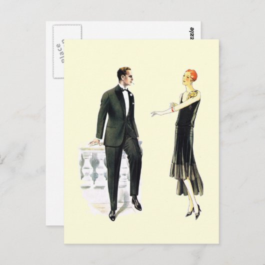 Carte Postale Robe parfaite pour une soirée parfaite (Devant / Derrière)