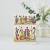 Carte Postale Robe perse, de 'Trachten der Voelker', 1864 (Debout devant)