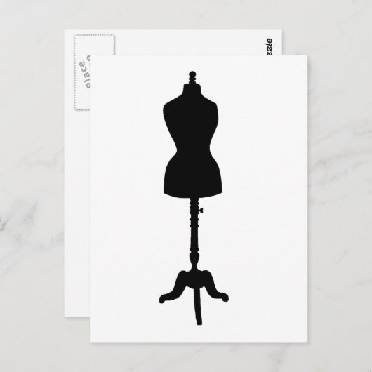 Carte Postale Robe Silhouette II (Devant / Derrière)